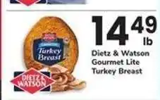 Safeway Dietz & Watson Gourmet Lite Turkey Breast offer