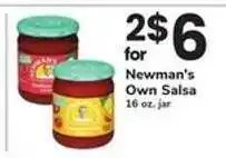 Safeway Newman's Own Salsa offer