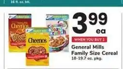 Safeway General Mills Family Size Cereal offer