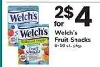 Safeway Welch's Fruit Snacks offer
