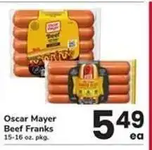 Safeway Oscar Mayer Beef Franks offer