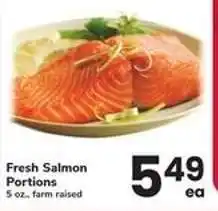 Safeway Fresh Salmon Portions offer