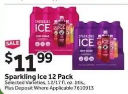 Stop&Shop Sparkling Ice 12 Pack offer