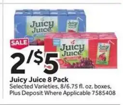Stop&Shop Juicy Juice 8 Pack offer