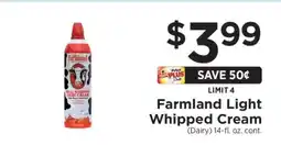 ShopRite Farmland Light Whipped Cream offer