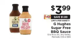 ShopRite G Hughes Sugar Free BBQ Sauce offer