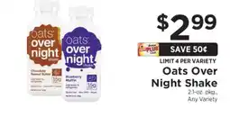 ShopRite Oats Over Night Shake offer