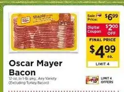 ShopRite Oscar Mayer Bacon offer