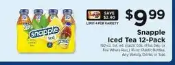 ShopRite Snapple Iced Tea 12-Pack offer