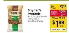 ShopRite Snyder's Pretzels offer