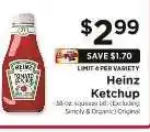 ShopRite Heinz Ketchup offer