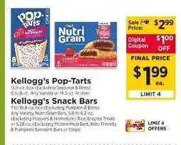 ShopRite Kellogg’s Pop-Tarts & Snack Bars offer