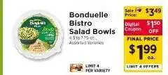 ShopRite Bonduelle Bistro Salad Bowls offer