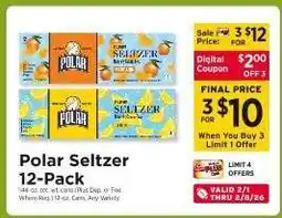 ShopRite Polar Seltzer 12-Pack offer