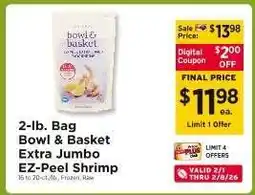 ShopRite Bowl & Basket Extra Jumbo EZ-Peel Shrimp offer