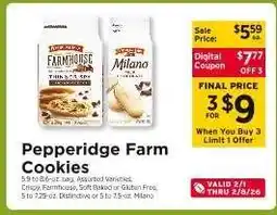 ShopRite Pepperidge Farm Cookies offer