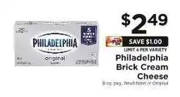 ShopRite Philadelphia Brick Cream Cheese offer