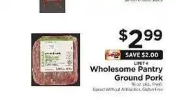 ShopRite Wholesome Pantry Ground Pork offer
