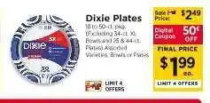ShopRite Dixie Plates offer