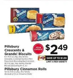 ShopRite Pillsbury Crescents & Grands! Biscuits offer