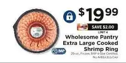 ShopRite Wholesome Pantry Extra Large Cooked Shrimp Ring offer