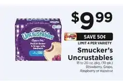 ShopRite Smucker's Uncrustables offer