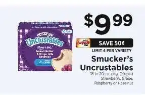 ShopRite Smucker's Uncrustables offer