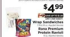 ShopRite Wrap Sandwiches offer