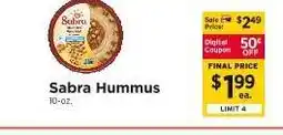 ShopRite Sabra Hummus offer