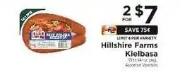 ShopRite Hillshire Farms Kielbasa offer