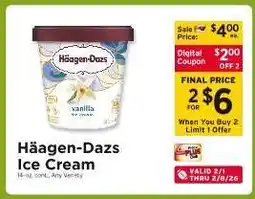 ShopRite Häagen Dazs Ice Cream offer