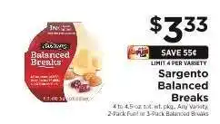 ShopRite Sargento Balanced Breaks offer