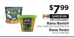 ShopRite Rana Ravioli / Rana Pesto offer