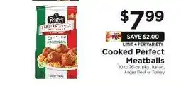 ShopRite Cooked Perfect Meatballs offer