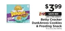 ShopRite Betty Crocker DunkAroos Cookies & Frosting Snack offer