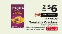 ShopRite Keebler Toasteds Crackers offer