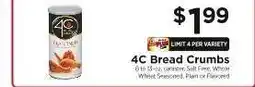 ShopRite 4C Bread Crumbs offer