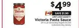 ShopRite Victoria Pasta Sauce offer