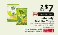 ShopRite Late July Tortilla Chips offer