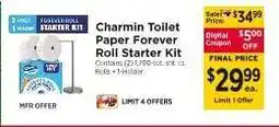 ShopRite Charmin Toilet Paper Forever Roll Starter Kit offer