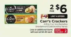 ShopRite Carr's Crackers offer