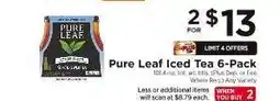 ShopRite Pure Leaf Iced Tea 6-Pack offer