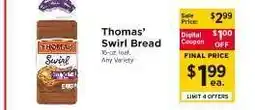 ShopRite Thomas' Swirl Bread offer