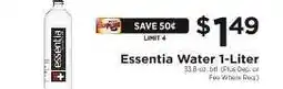 ShopRite Essentia Water 1 Liter offer