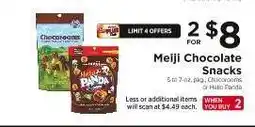ShopRite Meiji Chocolate Snacks offer