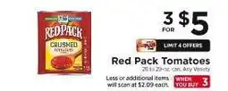 ShopRite Red Pack Tomatoes offer