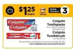 ShopRite Colgate Toothpaste & Toothbrush offer