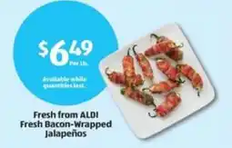Aldi Fresh Bacon-Wrapped Jalapeños offer