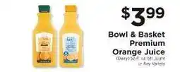 ShopRite Bowl & Basket Premium Orange Juice offer
