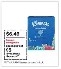 CVS Kleenex tissues 3-4 pk offer